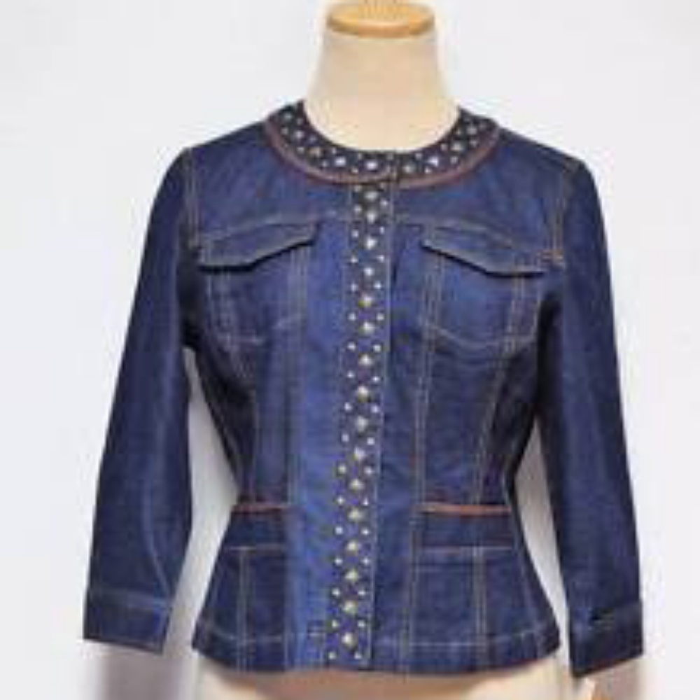 Ruby Rd | Studded Denim Jacket - image 1
